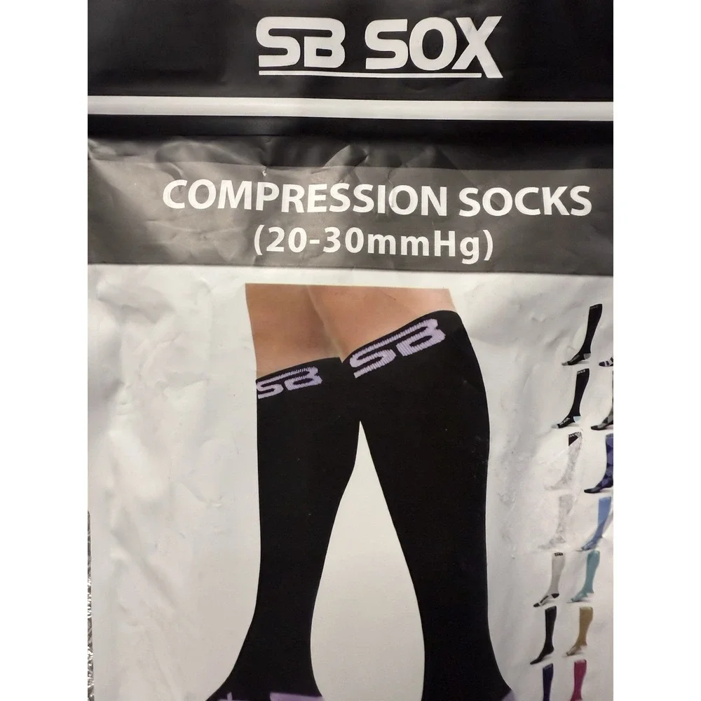 SB SOX compression socks 20-30 MmHg Black And Purple